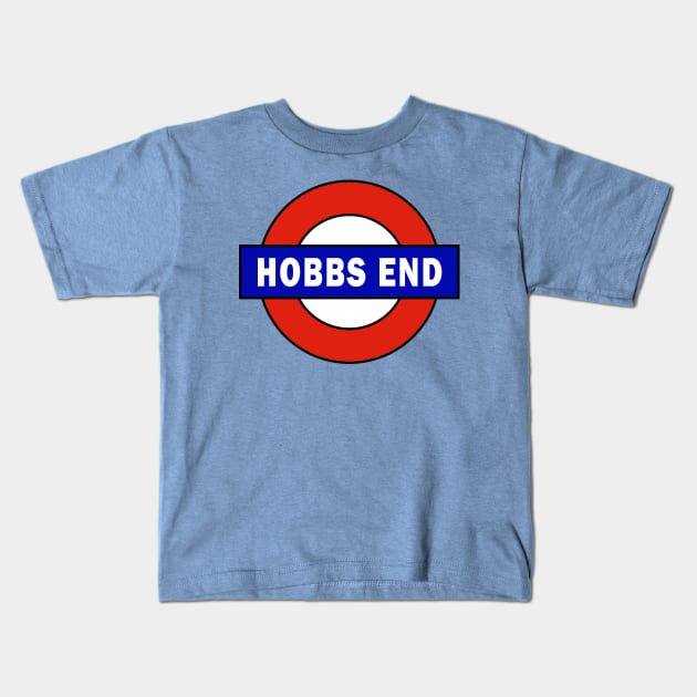 Hobbs End Train Station Kids T-Shirt by Lyvershop